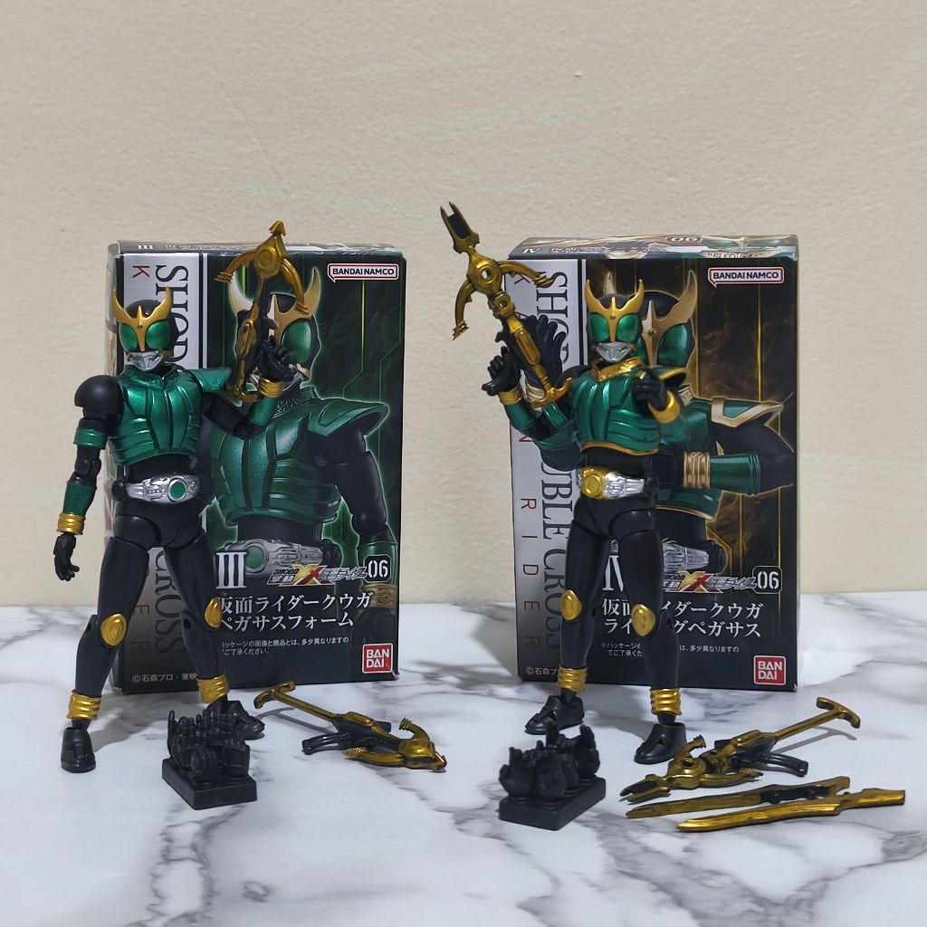 Bandai shodo xx Kamen rider kuuga pegasus & pegasus rising