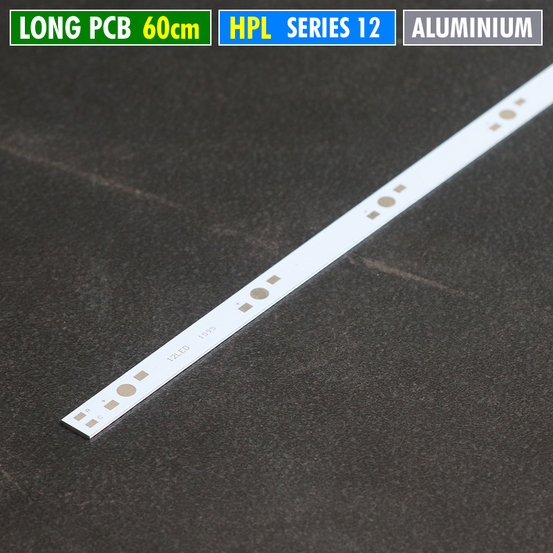 PCB HPL Panjang 60cm Seri 12 LED HPL 1W 3W 5W Aluminium Long PCB Plate DIY Lampu Tanning Akuarium Aq