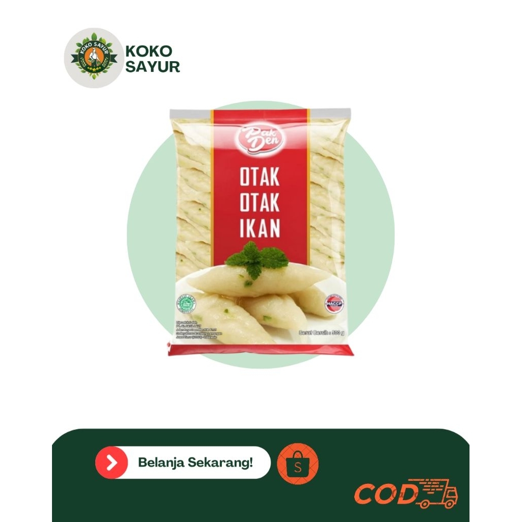 PakDen Otak Otak Ikan 500gr - Frozen Food