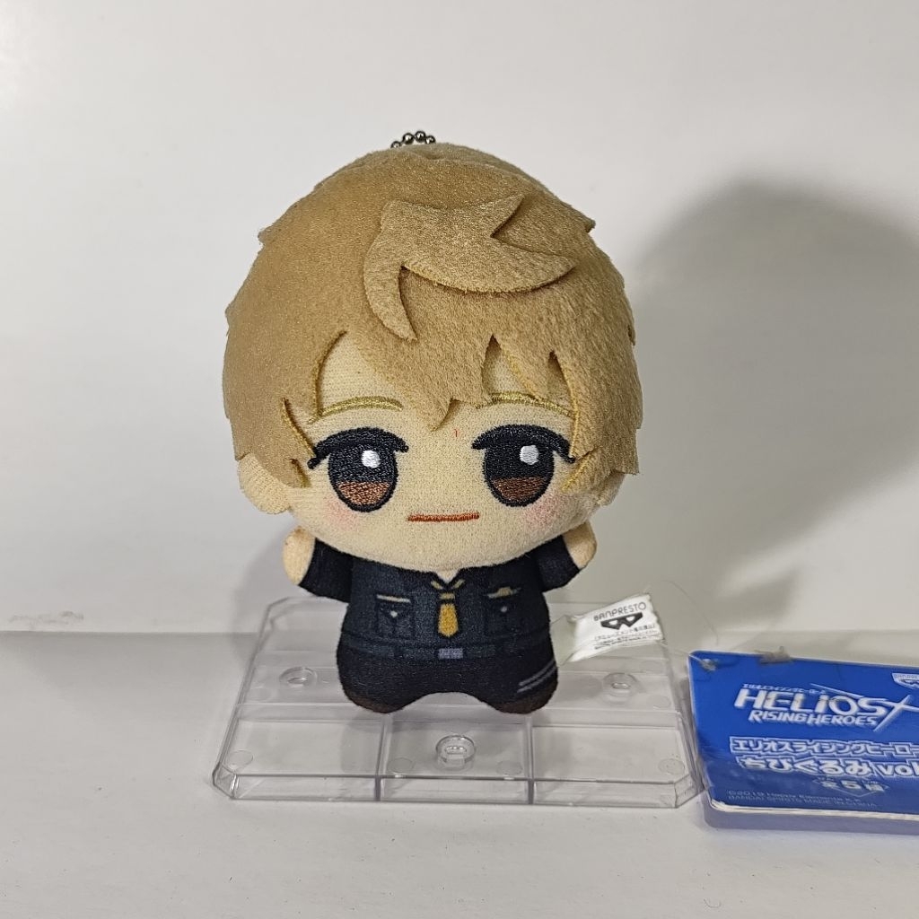 Plush Keychain Chibigurumi Helios X Rising Heroes Billy Wise Gray