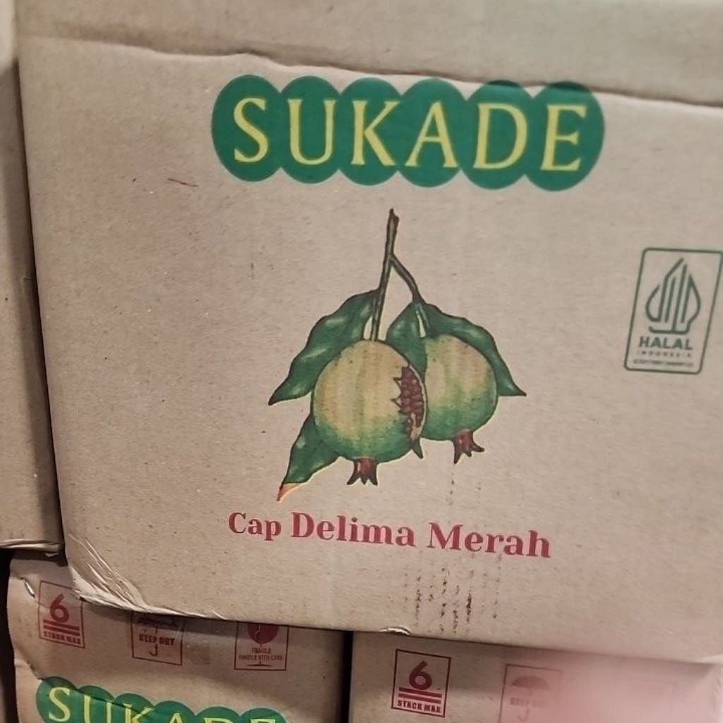 Sukade cap delima merah per 1kg