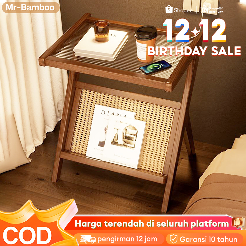 Meja Kayu/Meja Teh Portable/Meja Serbaguna/Meja Kopi/Meja Kopi Kecil