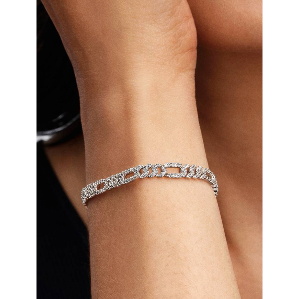 Oval Cuban Bracelet Silver
