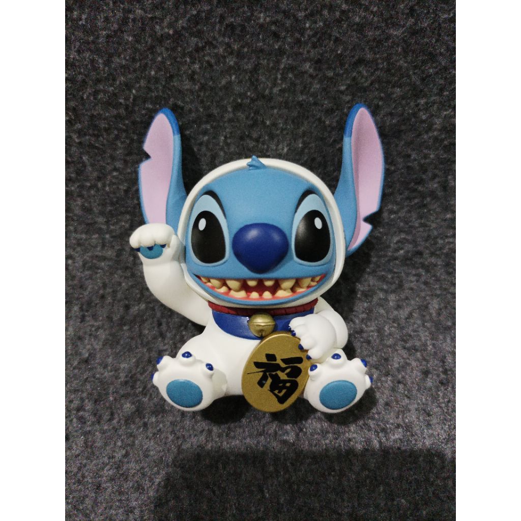 Urdu stitch fukuheya lucky series 2 blind box loose - maneki neko stitch white