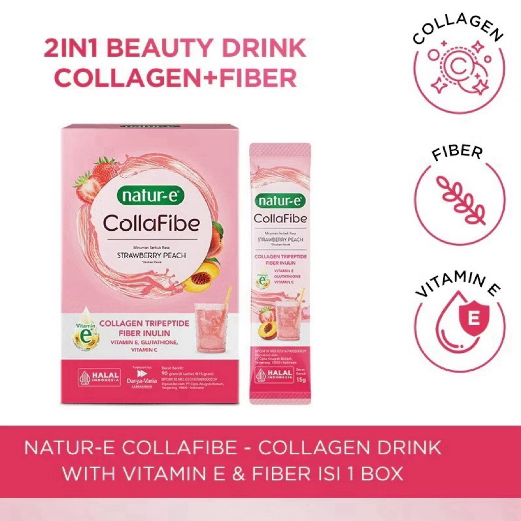 NATUR-E COLLAGEN COLLAFIBE NATUR E KOLAGEN MINUM UNTUK MENCERAHKAN KULIT / COLLAGEN DRINK