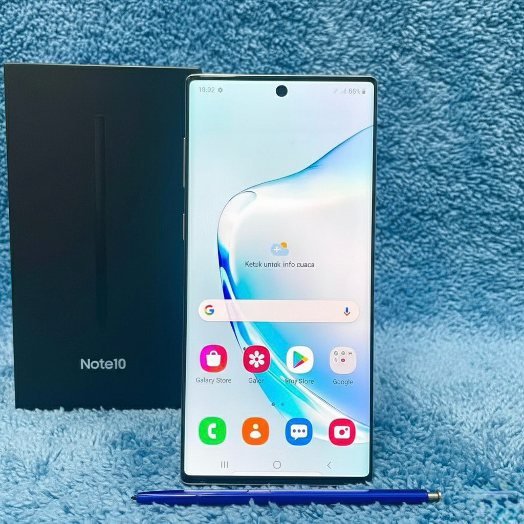 SAMSUNG GALAXY NOTE 10 256GB Second Original Ex Garansi Resmi SEIN Murah Kualitas Terbaik / Hp Andro