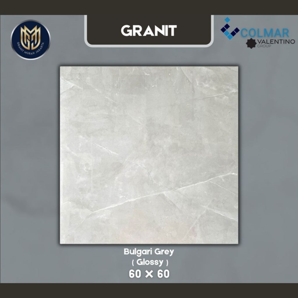 Granit colmar 60x60 bulgari grey ( Glossy ) Valentino group