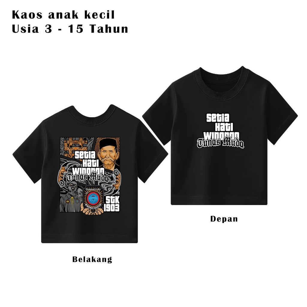 Kaos Anak PSHW Winongo Tunas Muda - Baju Pencak Silat IPSI SH Setia Hati Winongo STK 1903