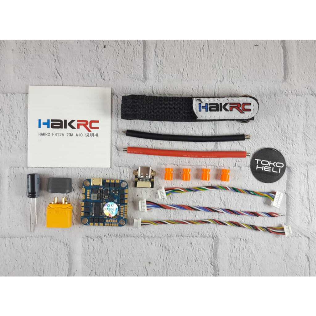 HAKRC F411 20A 2-5S AIO Flight Controller FC ESC Reptile Cloud V2