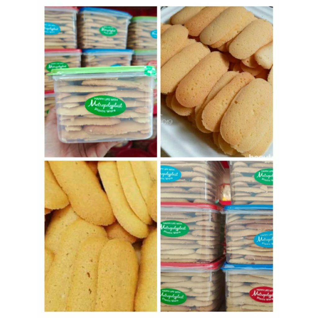Kue Lebaran kue Kering Lidah Kucing Putih Polos Enak Gurih Kemasan 500gr