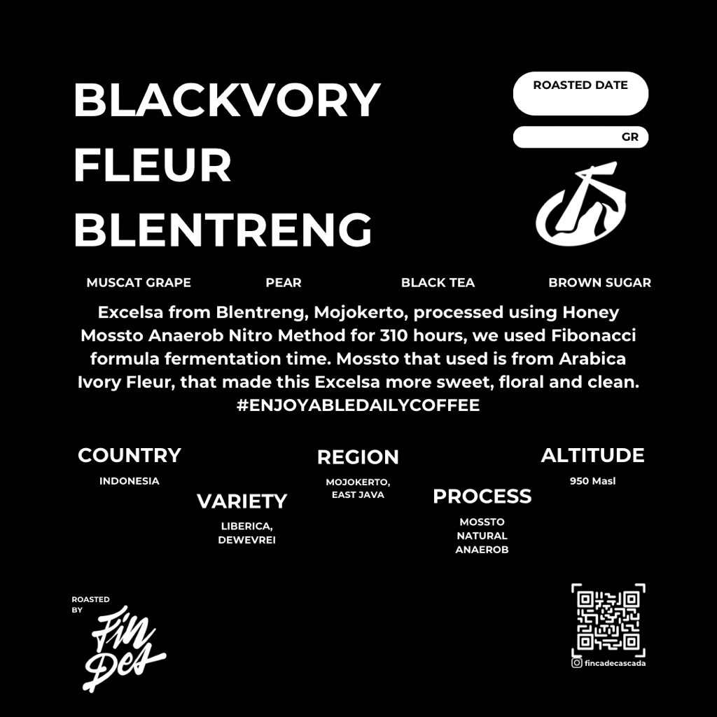Finca De Cascada Blackvory Fleur Excelsa | Biji Kopi Excelsa | Filter Coffee Excelsa