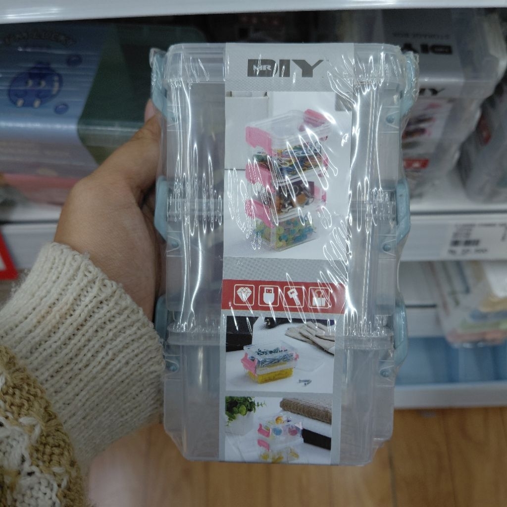 Storage box mr diy 3 susun