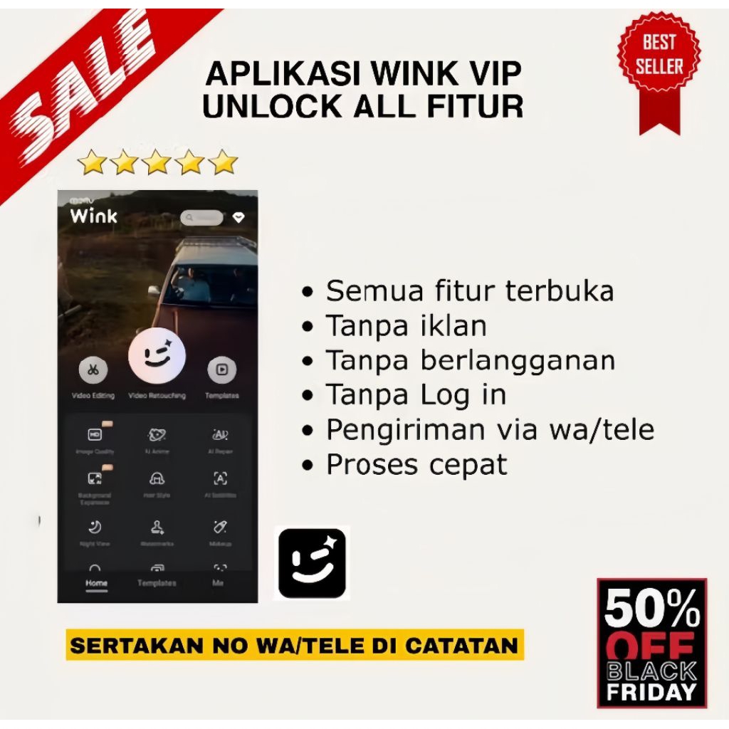 WINK MEITU VIP 1 TAHUN  - SOFTWARE ANDROID