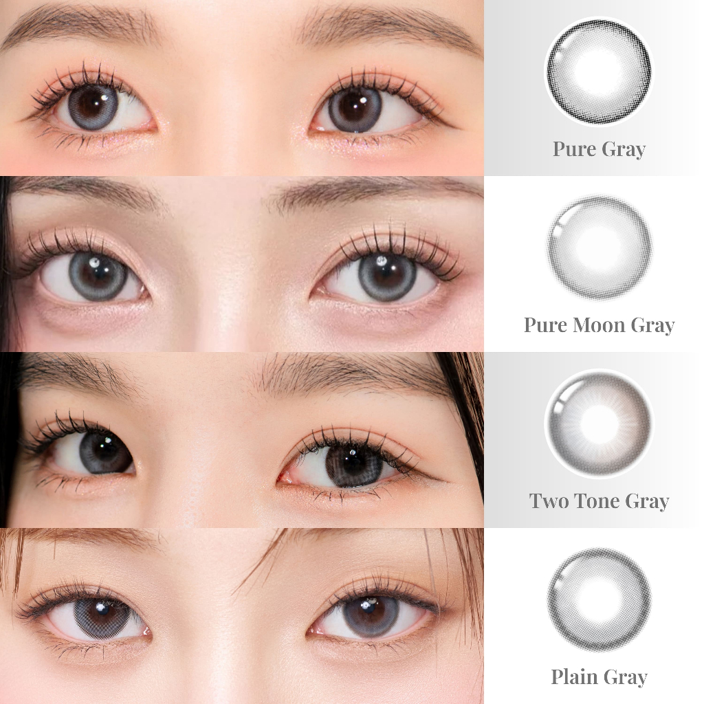ODDIS Softlens Pure Gray 1pc/sebelah Softlens Abu Terang