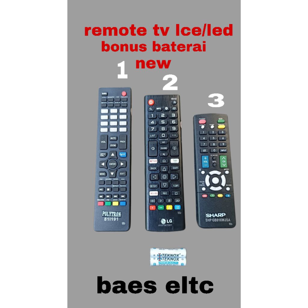 REMOTE-TV-LCD/LED-SHARP-REMOTE-TV-LCD/LED-LG-REMOTE-TV-LCD/LED-POLYTRON
