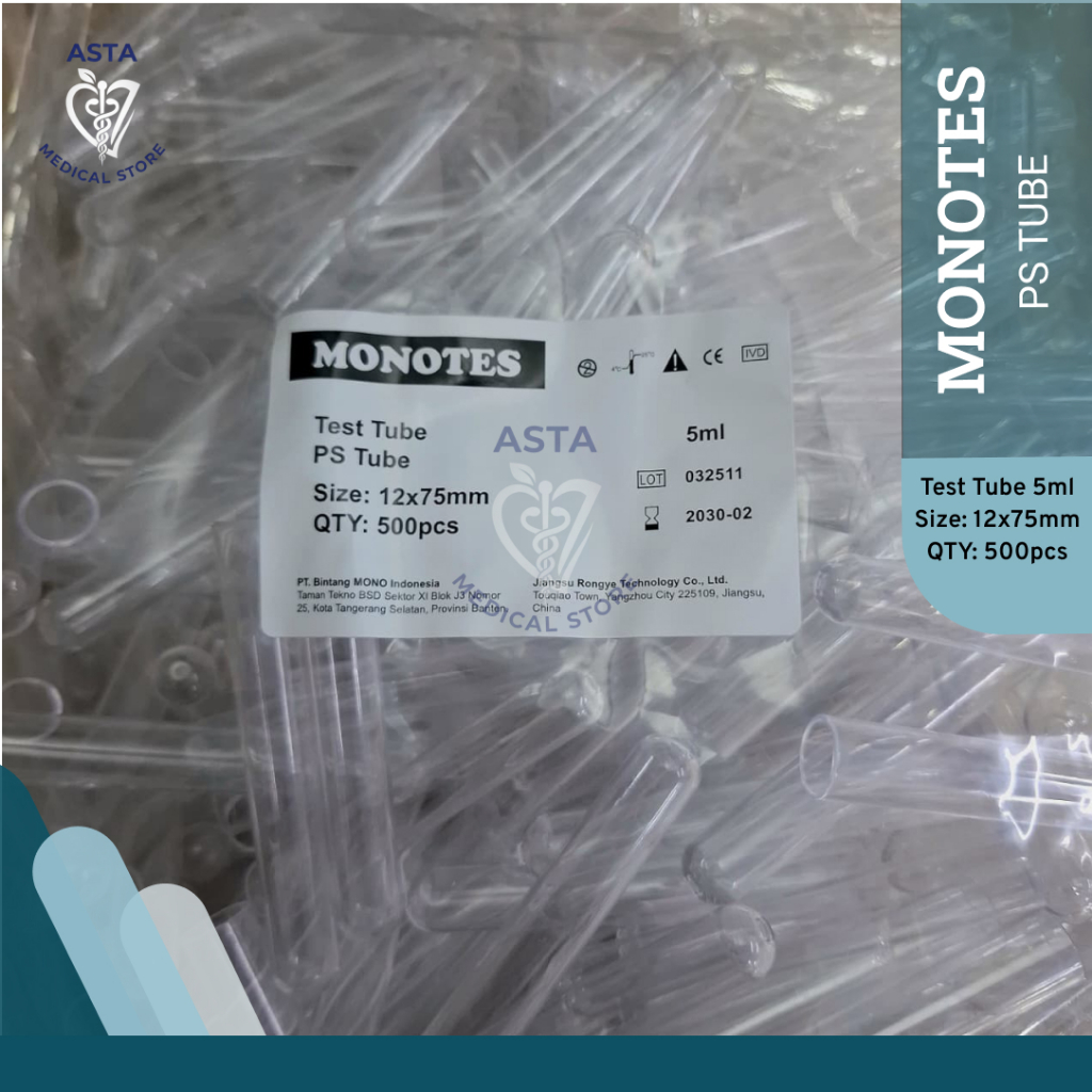 MONOTES Tabung Reaksi 12 x 75 mm / Test Tube