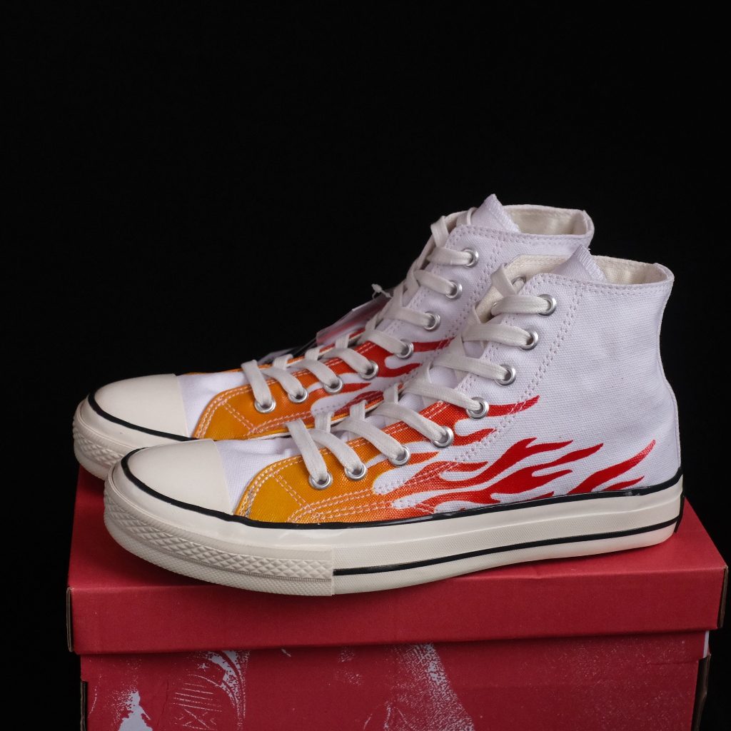 Converse 70S High Flame White Enamel Red