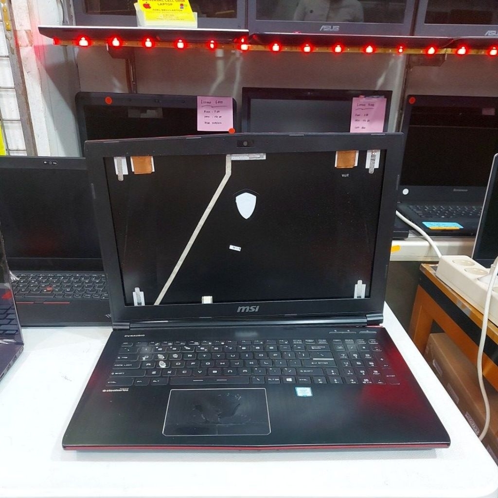 Laptop Msi MS-16J5 core i7 mati total tanpa lcd tanpa ram tanpa ssd jual casing dan mesin saja no ko