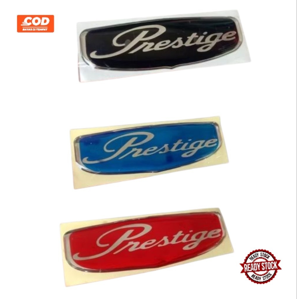 Sticker Emblem Timbul Resin Premium Motor PCX Vario Beat (Merah/Biru/Hitam)