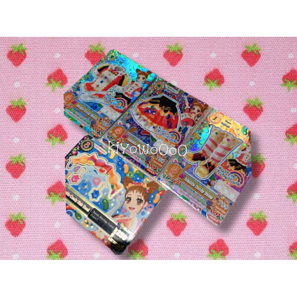 Kartu Aikatsu Premium Card Set happy Rainbow Marble Candy Otome