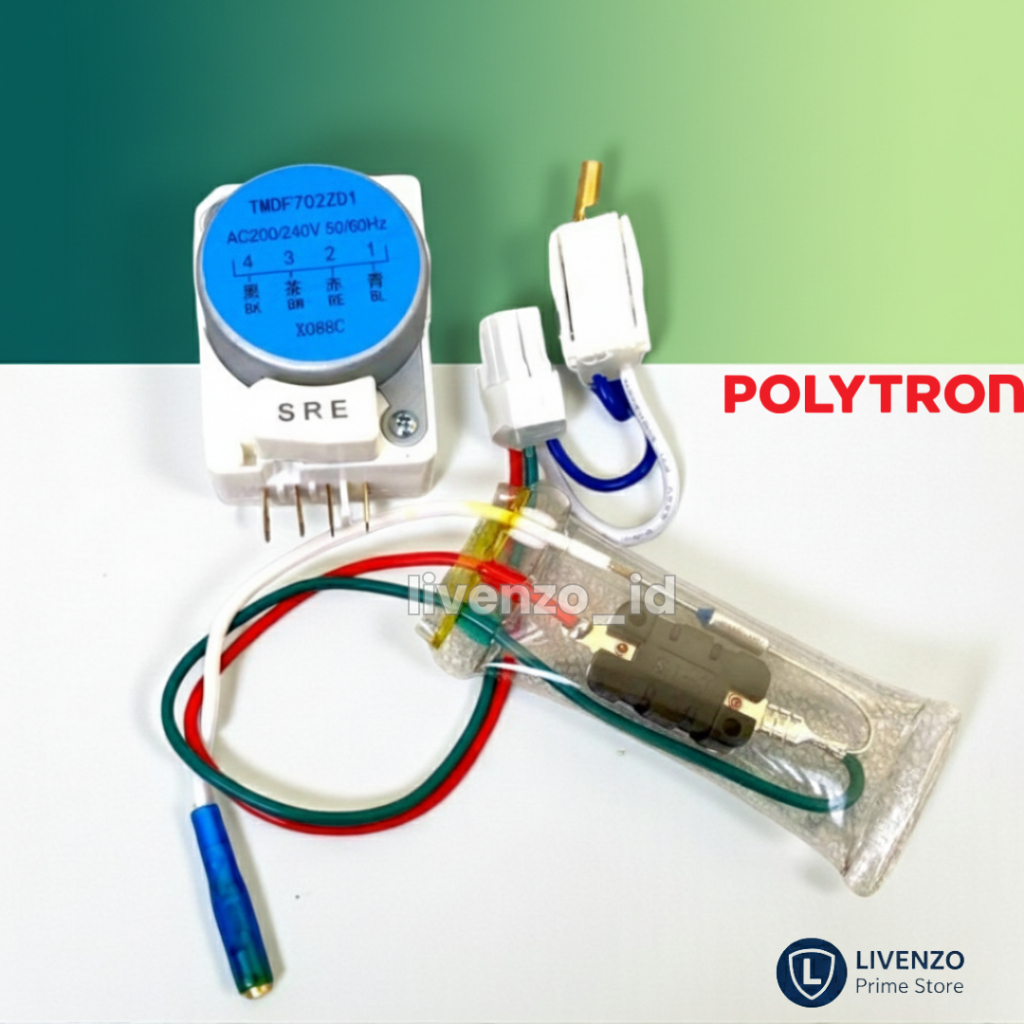 SET TIMER+DEFROST KULKAS POLYTRON 2 PINTU / PAKET TIMER DEFROST KULKAS POLYTRON 2 PINTU OTOMATIS