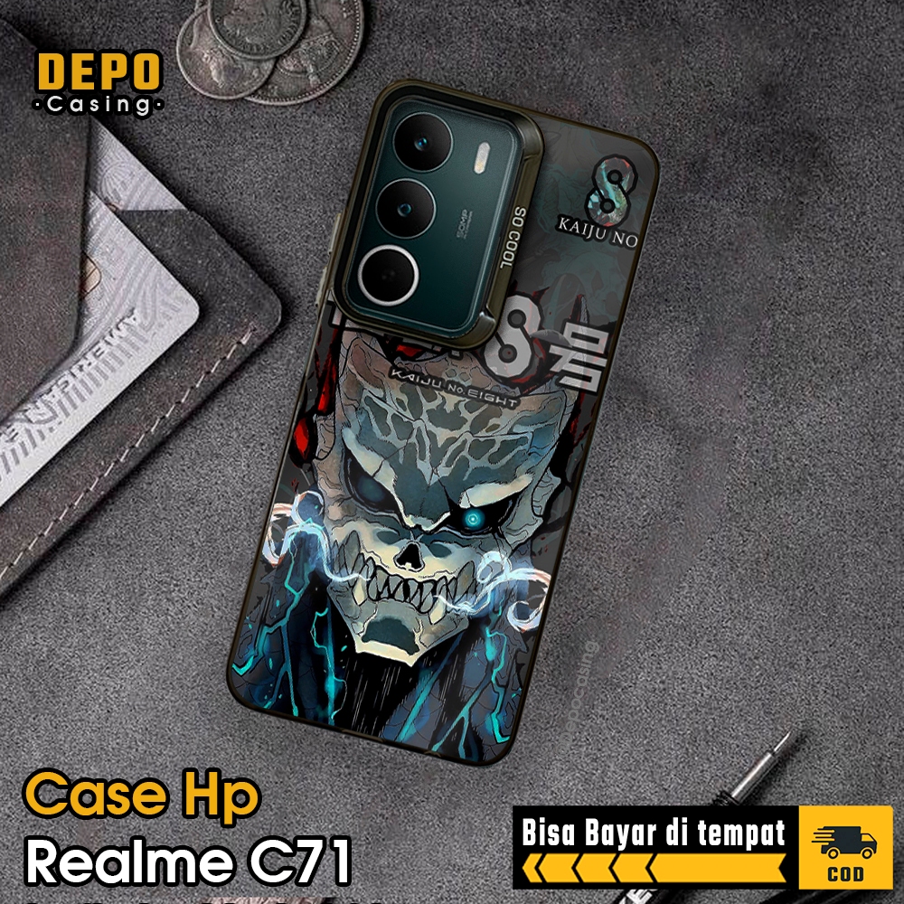Casing Hp Realme C71 Depo Casing [KAIJU] Premium Casing So Cool Hologram Matte Soft Case Hybrid IMD