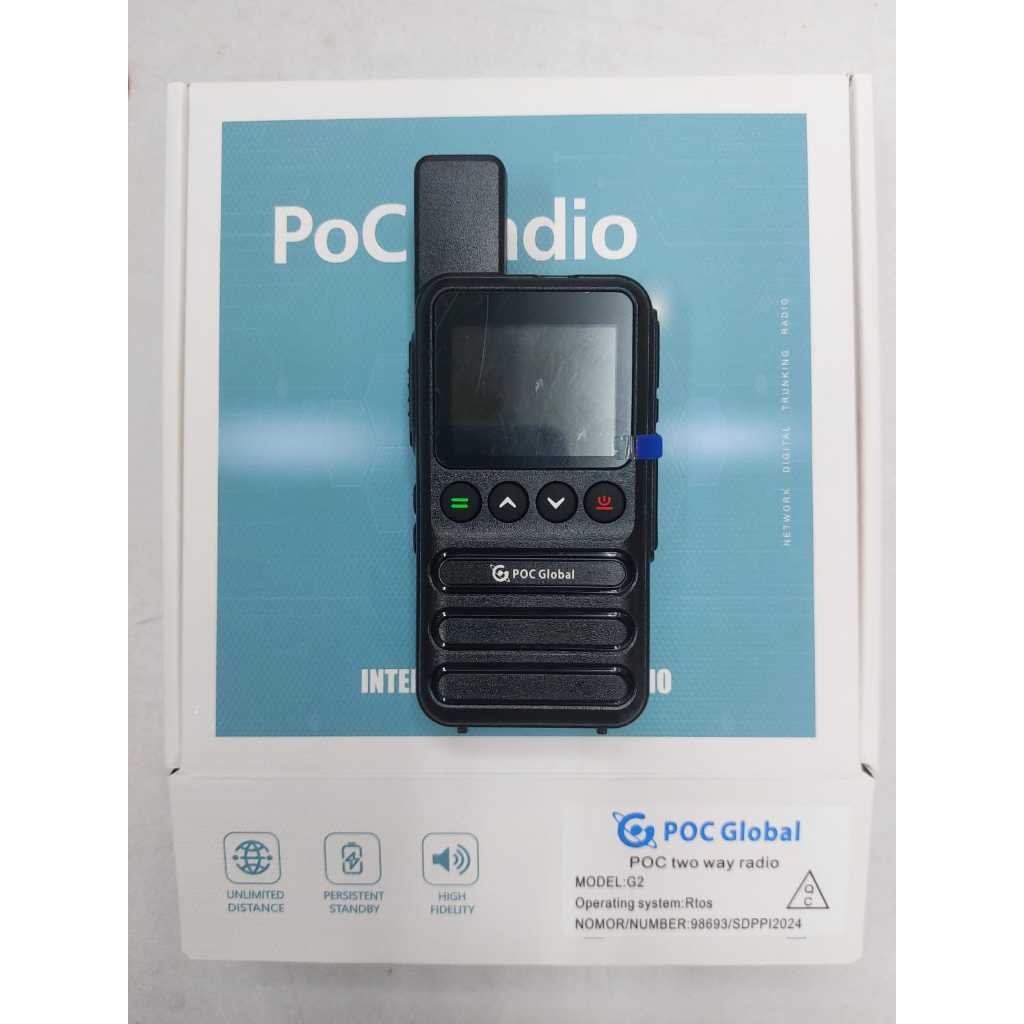 HT POC GLOBAL HANDY TALKIE POC MODEL G2 MURAH SUDAH DENGAN SIMCARD TINGGAL PAKAI