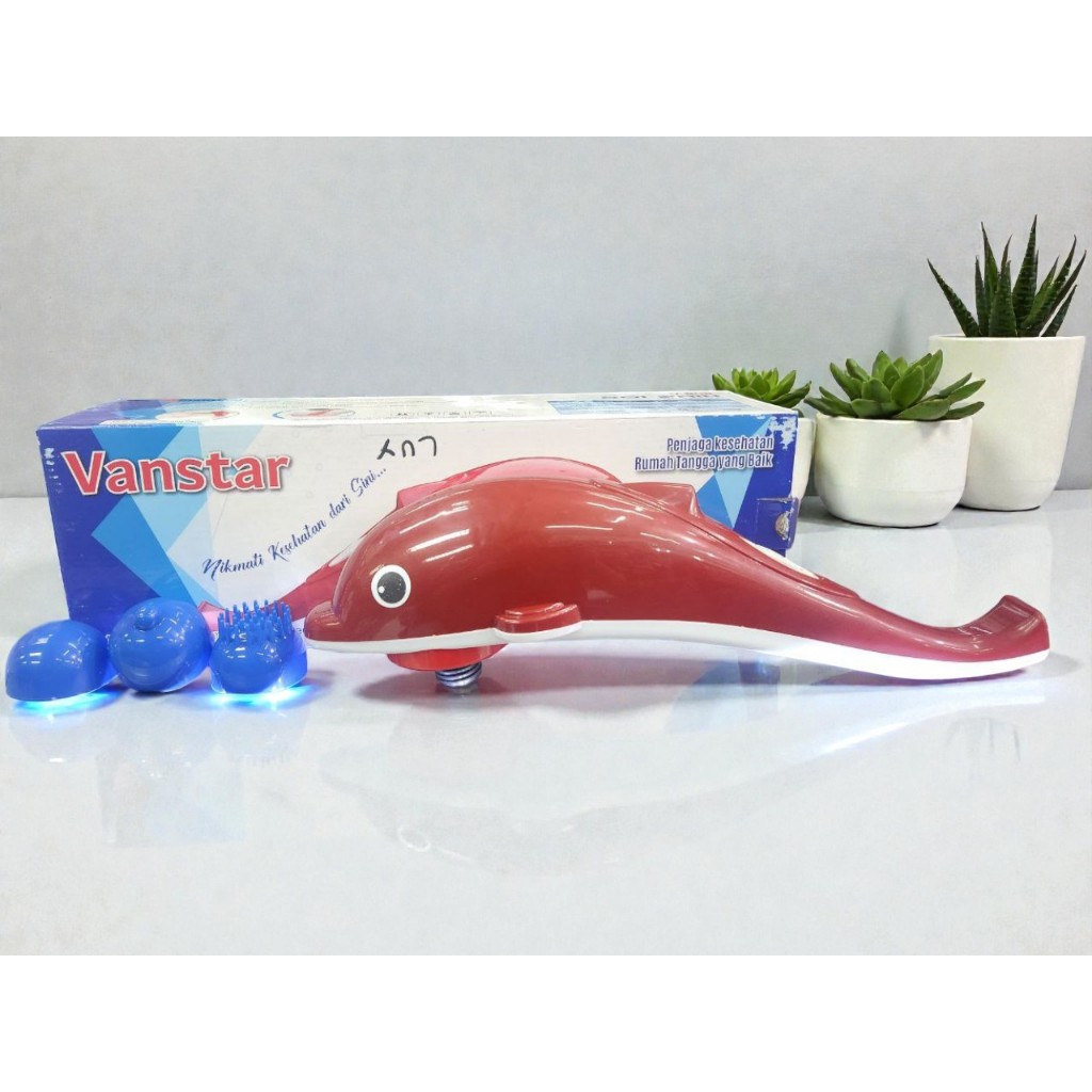 Vanstar ORIGINAL -  Alat Pijat Elektrik Dolphin Stress Pain Reliver Massager USB Charging ORIGINAL