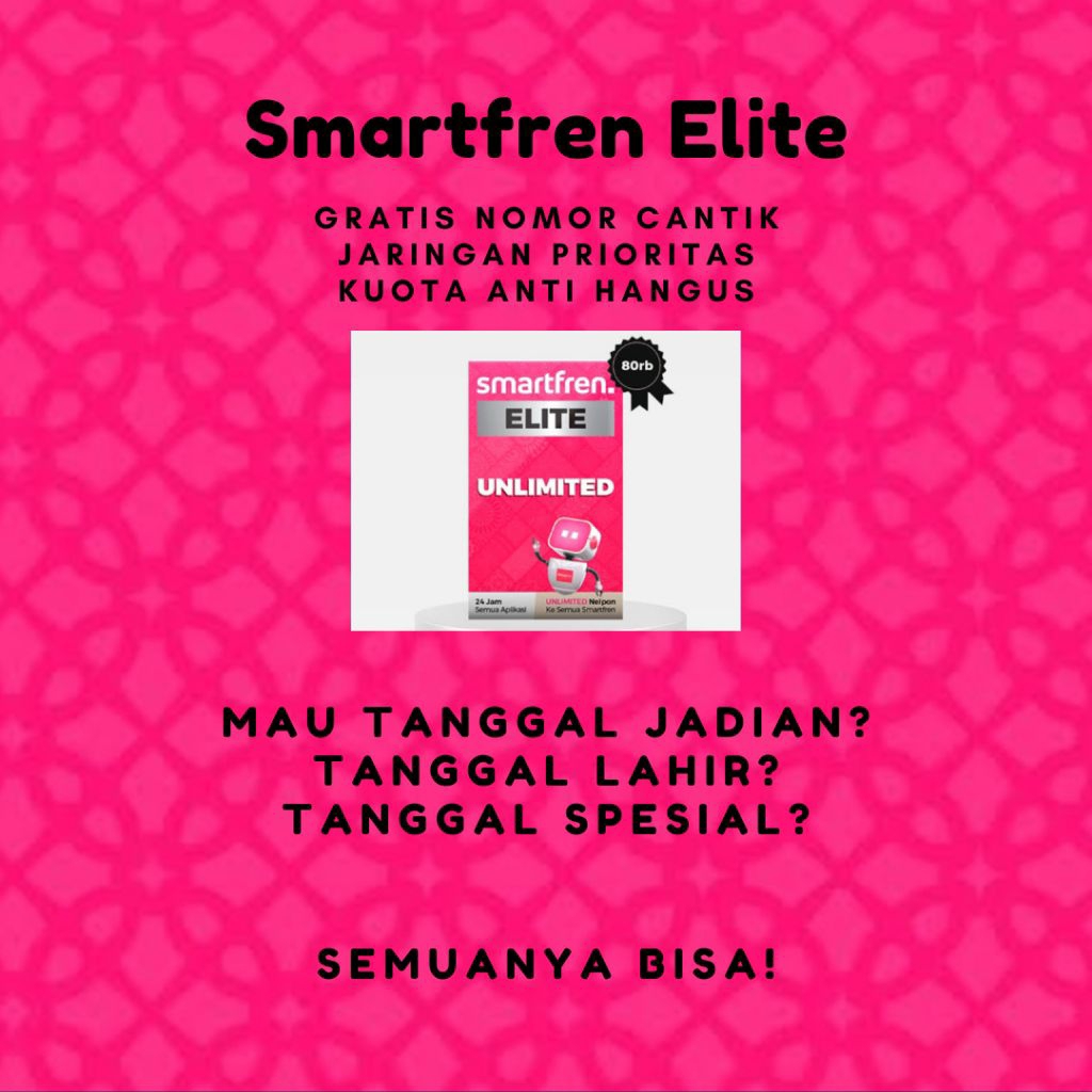 Smartfren elite, nomor cantik, kartu hangus,hilang bisa aktif lagi