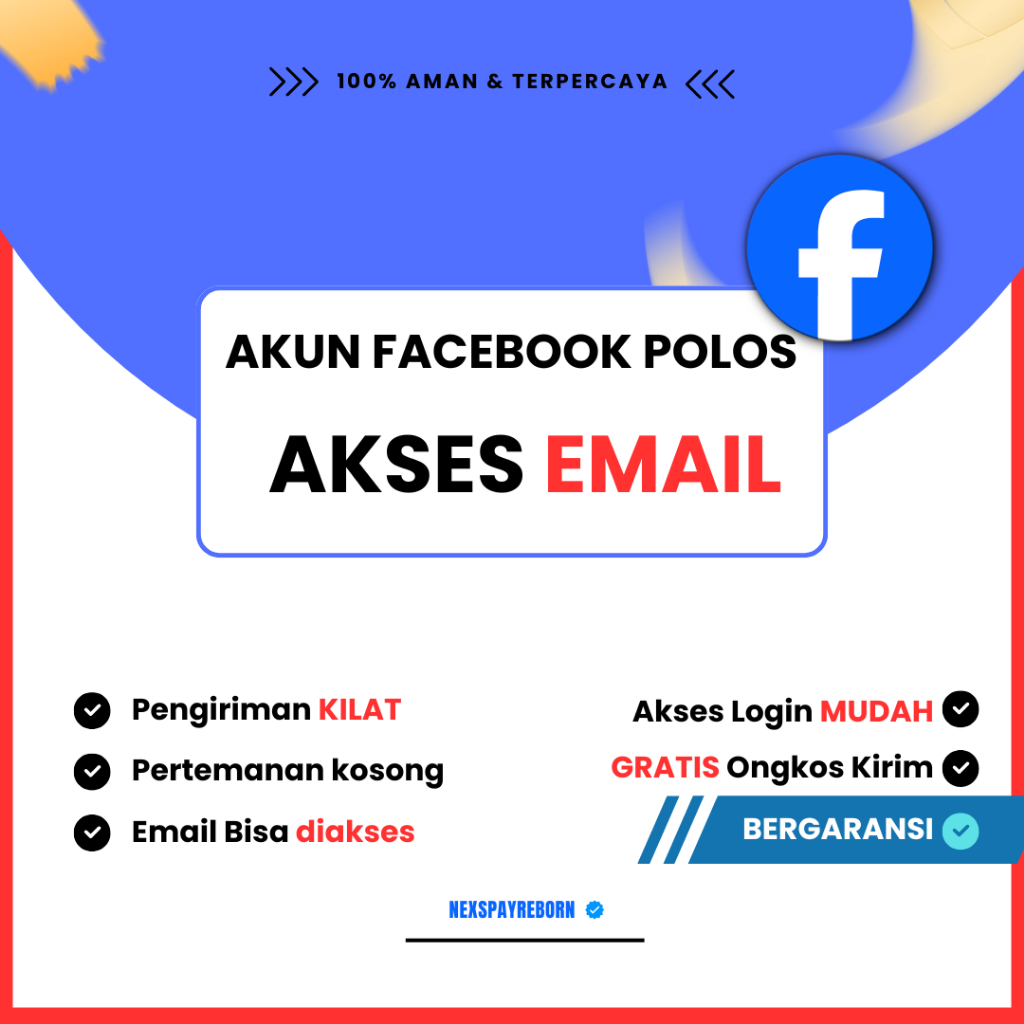 Akun facebook polos dengan akses email | akun fb | akun facebook email bisa diakses BERGARANSI