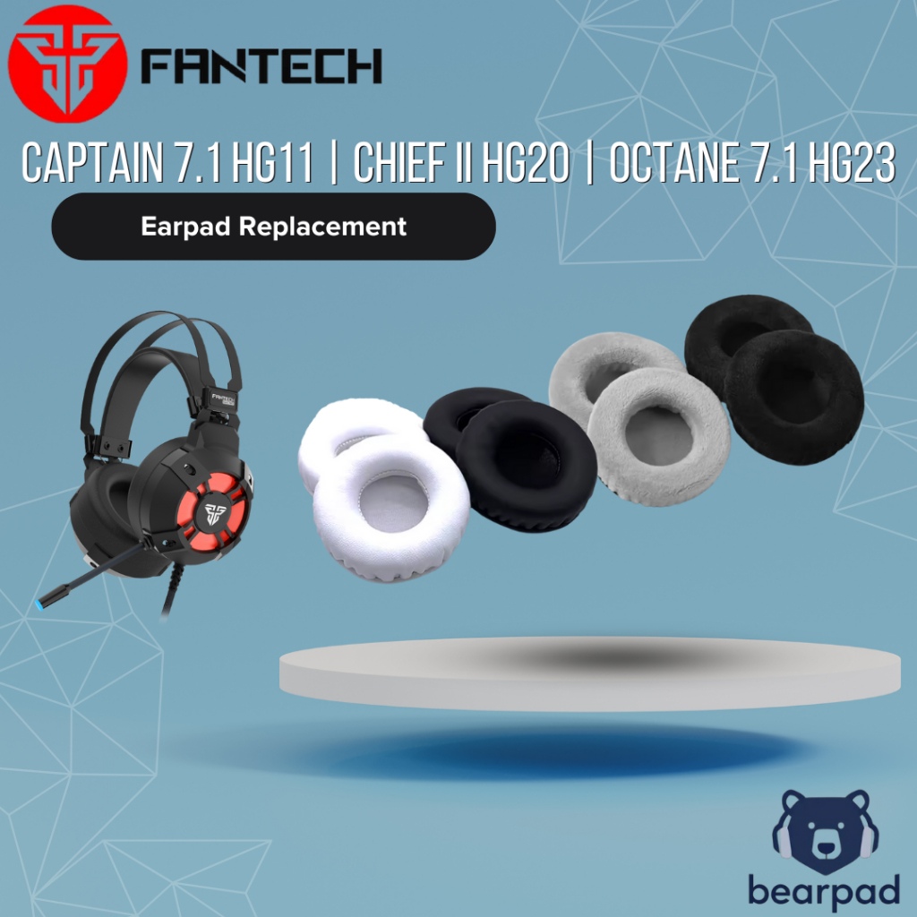 Earpad Fantech Captain 7.1 HG11 Chief II HG20 Octane HG23 HG 11 20 23 Earcup Cushion Replacement Ban