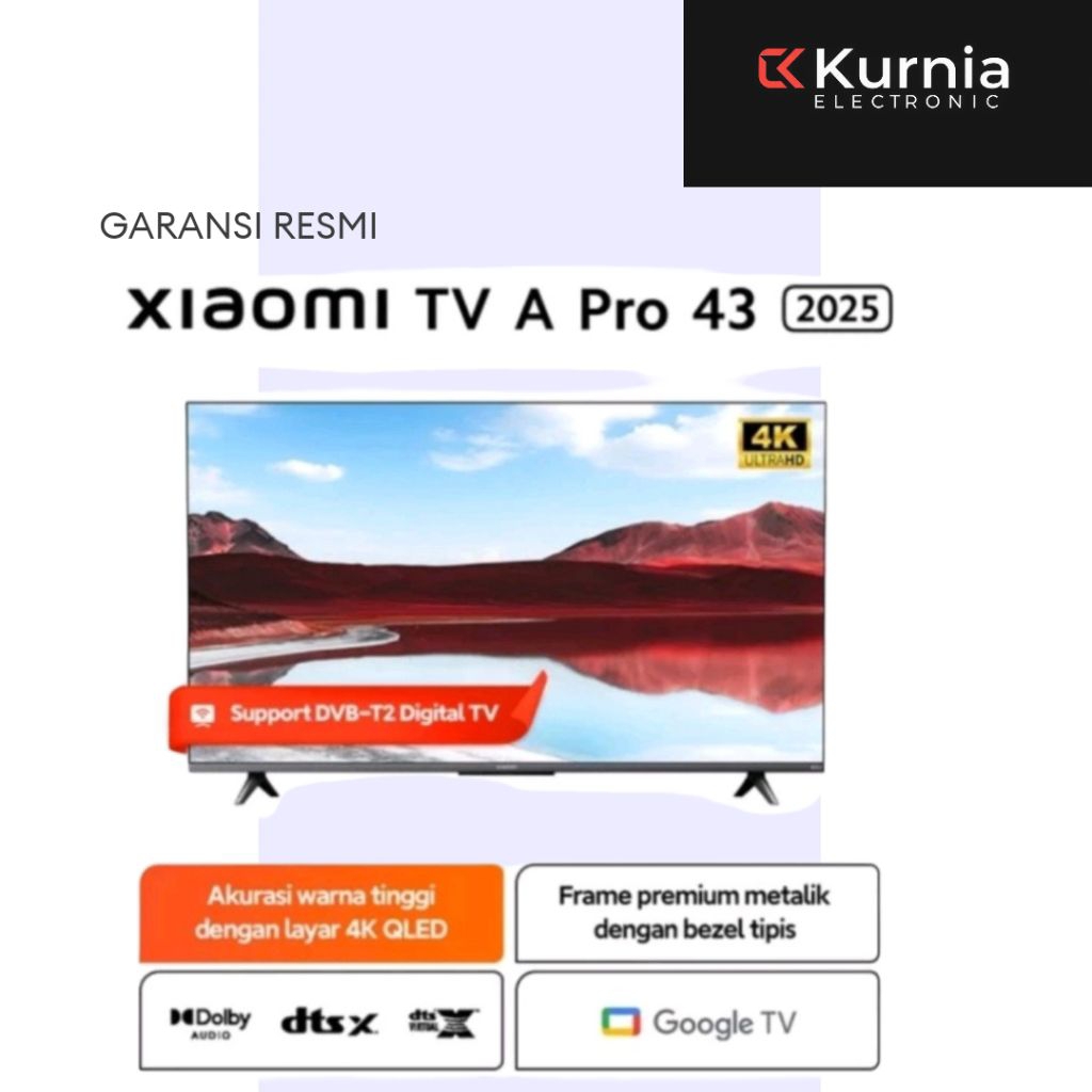 XIAOMI 55 A PRO 2025 QLED
4K GOOGLE TV 55 inch