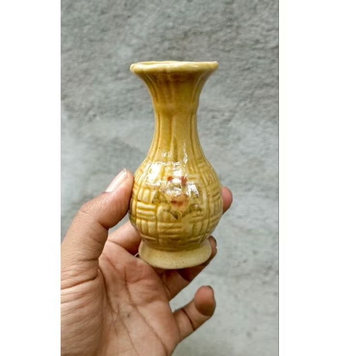 vas guci keramik mini vintage