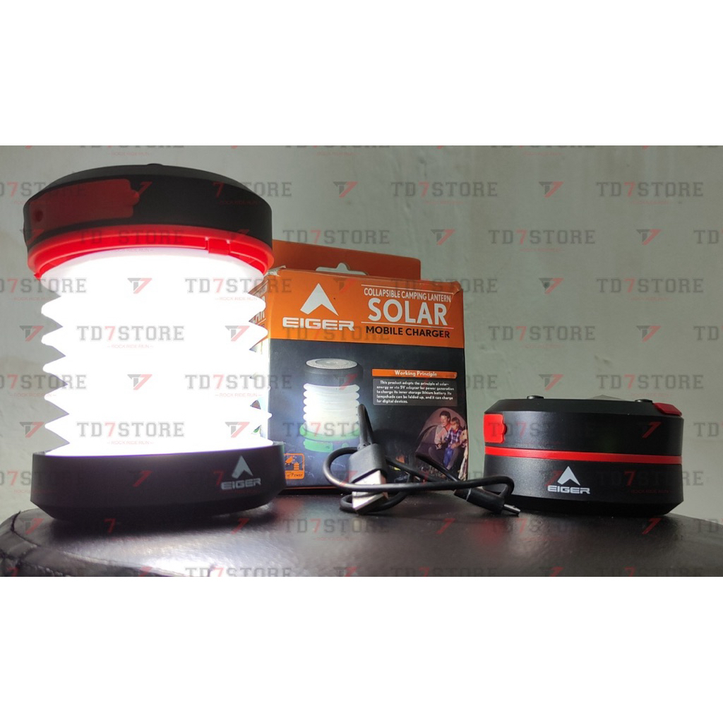 Lampu Tenda Eiger1989 Soluna Lantern Charge Lampu Lentera Camping - Original