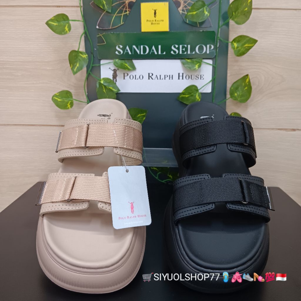 [Bisa COD/100% Original/Art TMB 103] Sandal Wanita POLO RALPH HOUSE/Sandal Wanita/Sandal Slide Wanit
