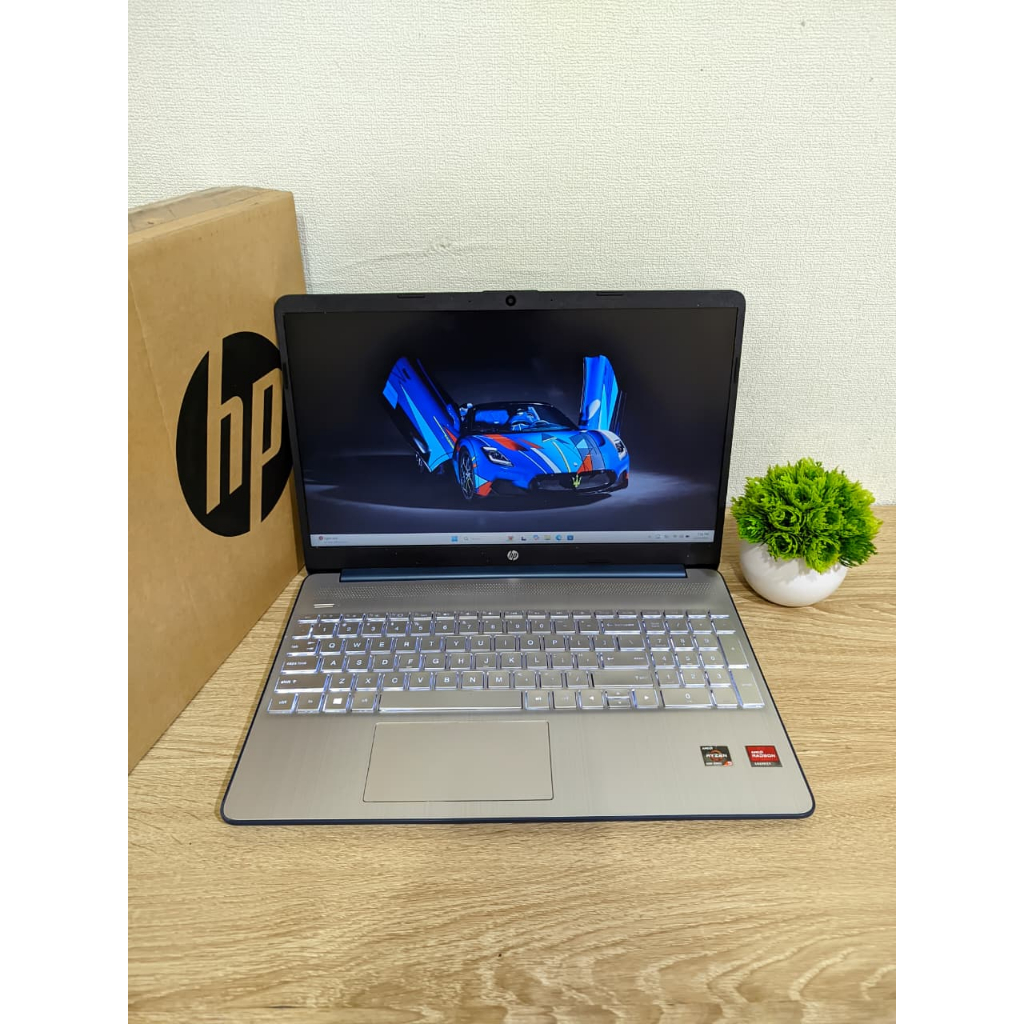 TEBUS MURAH LAPTOP HP 15-EF2126WM AMD RYZEN 5 5500U RAM 8GB SSD 512GB BACKLIGHT 15,6"FHD MULUS