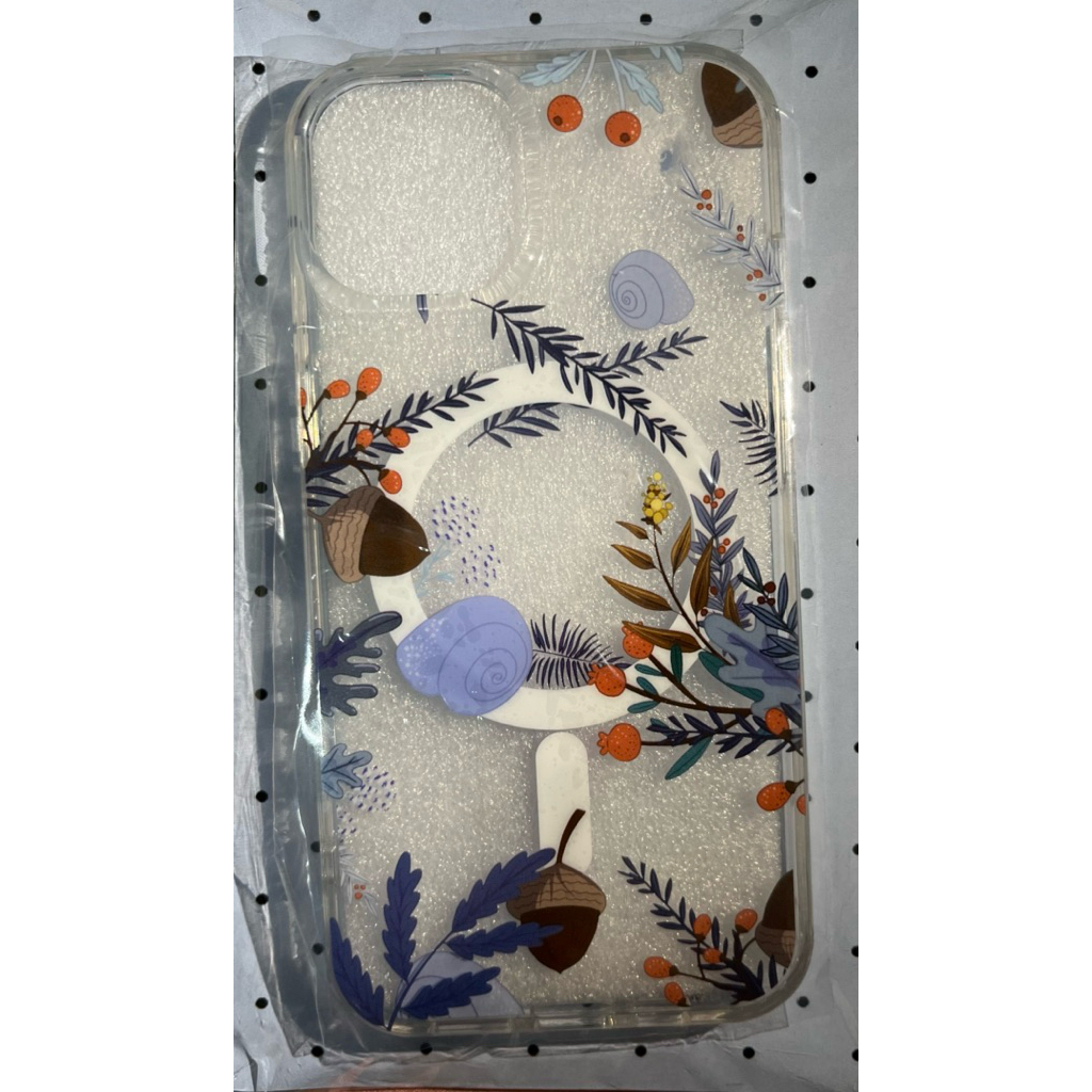 FLORETTE Case Magsafe Transparan Motif Bunga - For iPhone 13/14