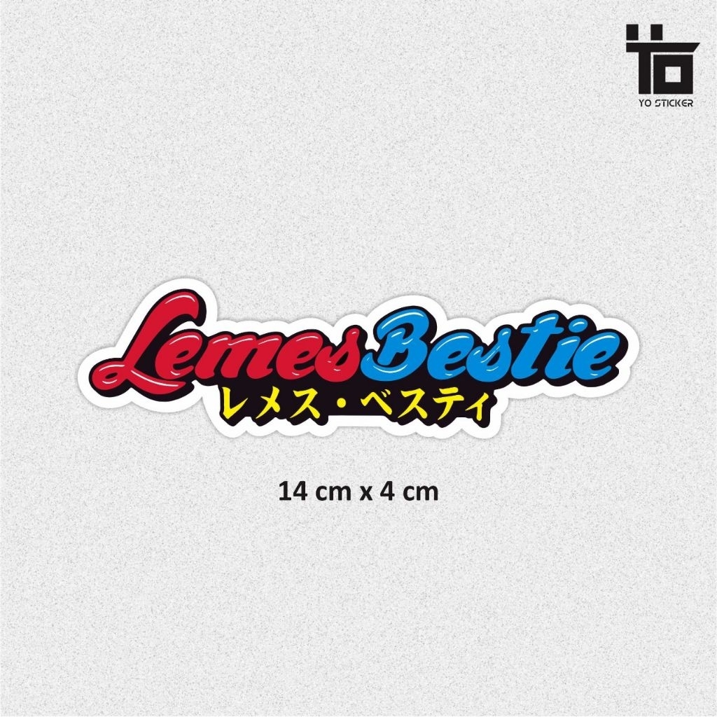 STICKER LEMES BESTIE/STICKER MOTOR/STICKER RACING/STICKER VIRAL