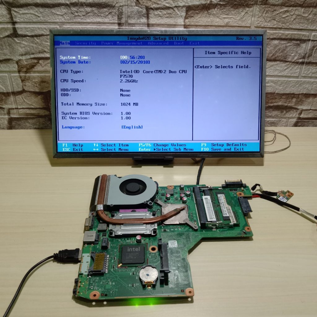 Motherboard Mainboard Mobo Mesin Normal Laptop Toshiba Satellite C600