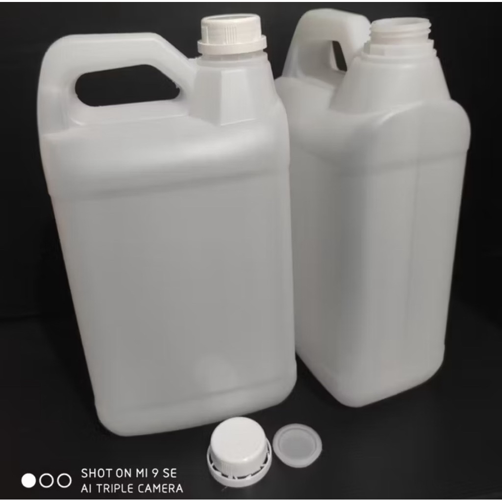 Jerigen bekas 5 Liter HDPE Putih