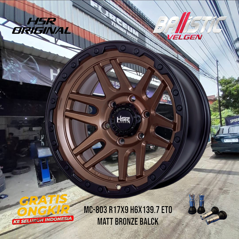 VELG MOBIL R17 HSR MC-803 MOBIL PAJERO FORTUNER FORD RANGER HILUX TRITON RING 17