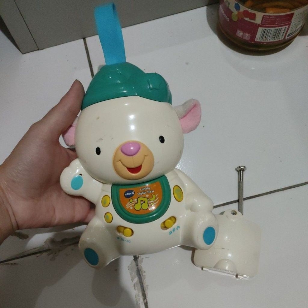 preloved vtech lullaby lights bear mainan projektor tidur bayi