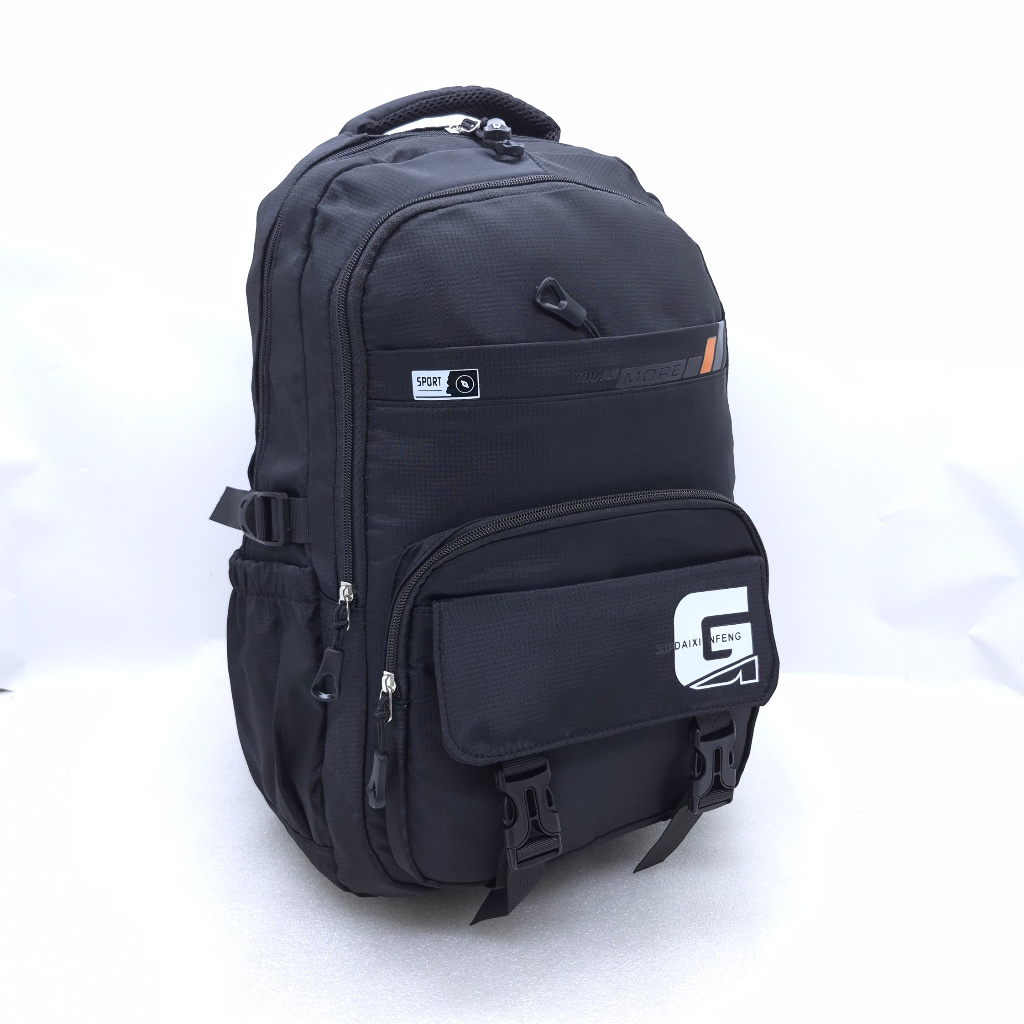 Tas Polo Bahan Parasut Ringan Kuat 5 Ruang 18 Inchi Import Murah / Ransel Laptop Polo Parasut Kuat T