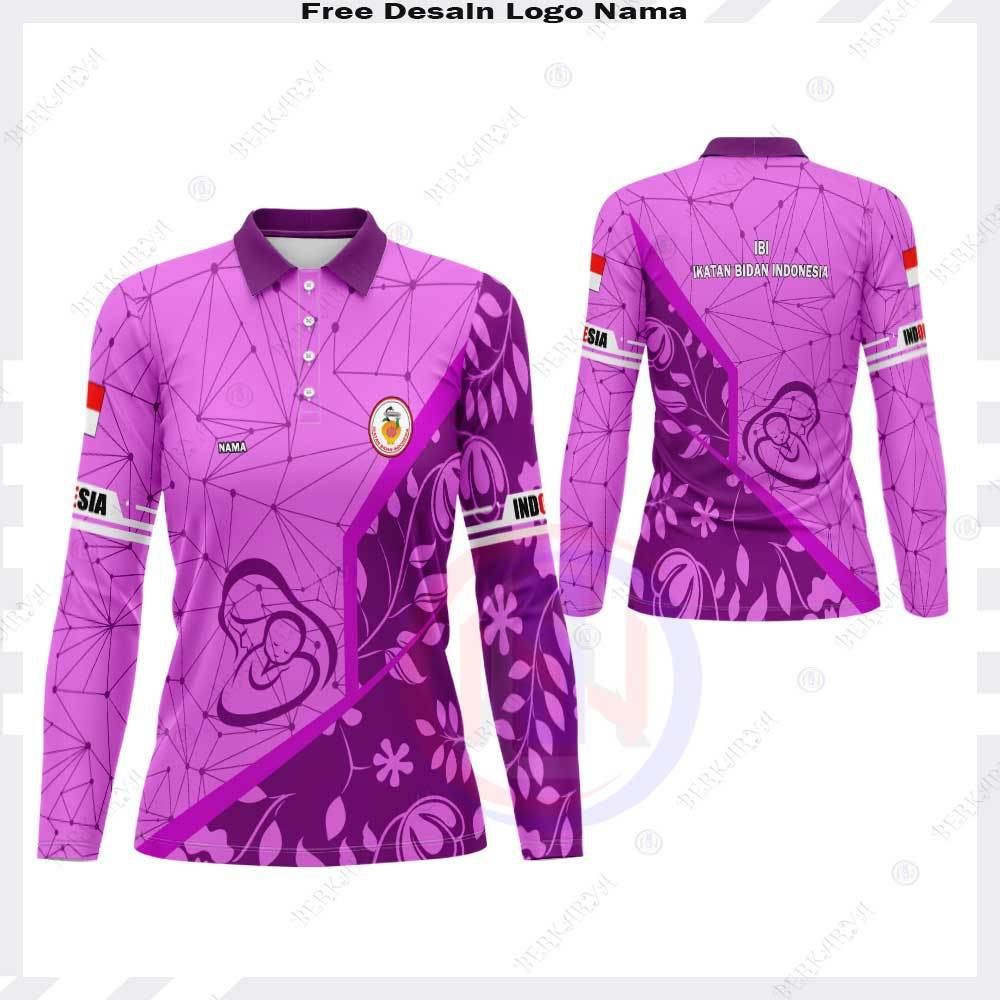 KAOS POLO JERSEY BIDAN FULLPRINT / JERSEY PERAWAT WANITA / KAOS BIDAN PERAWAT BAJU BIDAN FREE CUSTOM