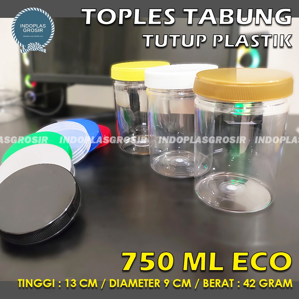 TOPLES PLASTIK 750ML / TOPLES TABUNG 750ML / TOPLES SILINDER PREMIUM 750ML