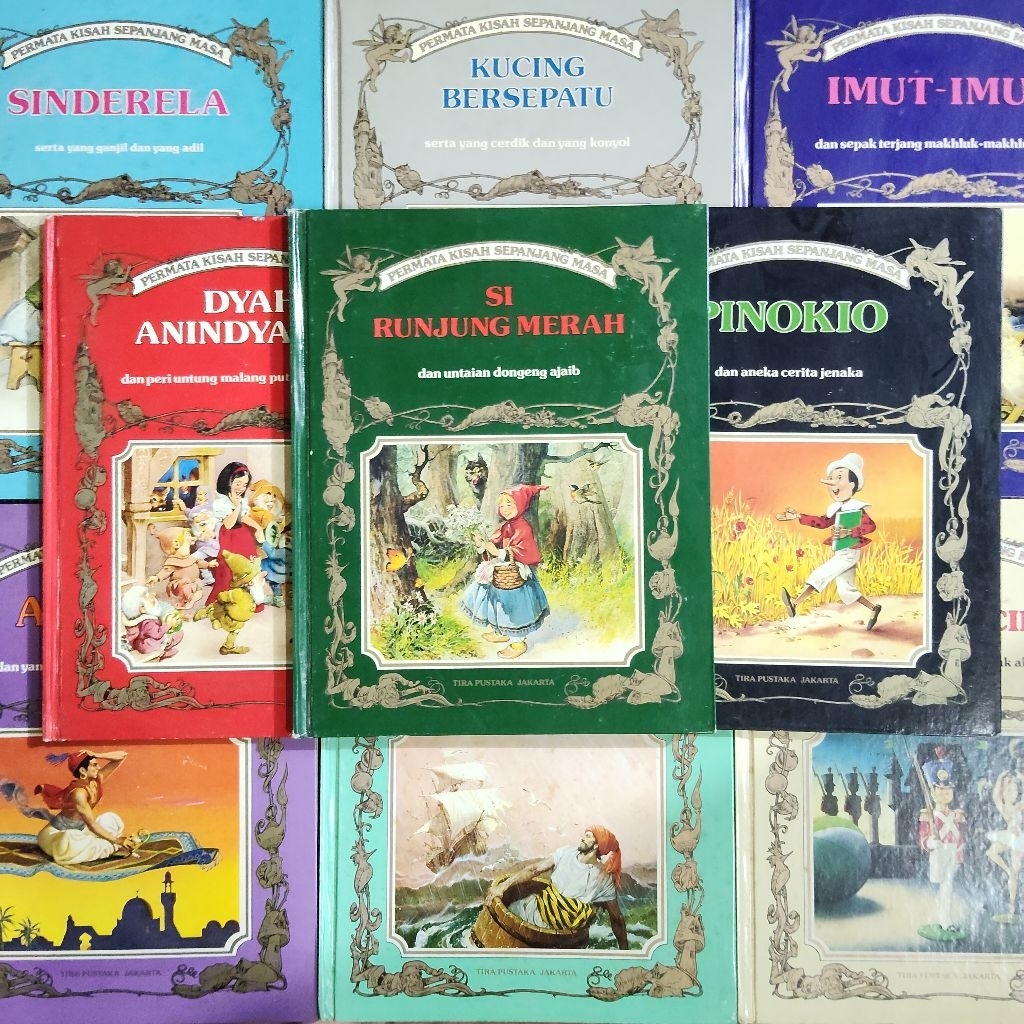 Buku Anak Langka Original • Dongeng Jadul Langka Tony Wolf - Permata Kisah Sepanjang Masa / Sinderel