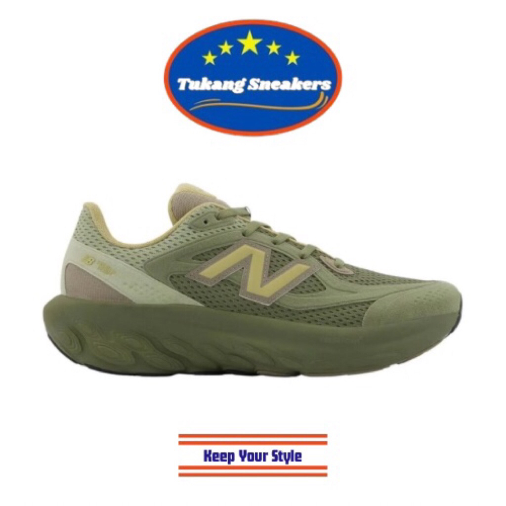 Sepatu Lari Unisex New Balance Fresh Foam Trainer Olive NEWUTRNAD