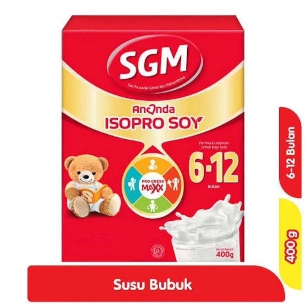 New SGM Ananda Isopro Soya 0-6 Bulan (200g) / 6-12 Bulan (400g)