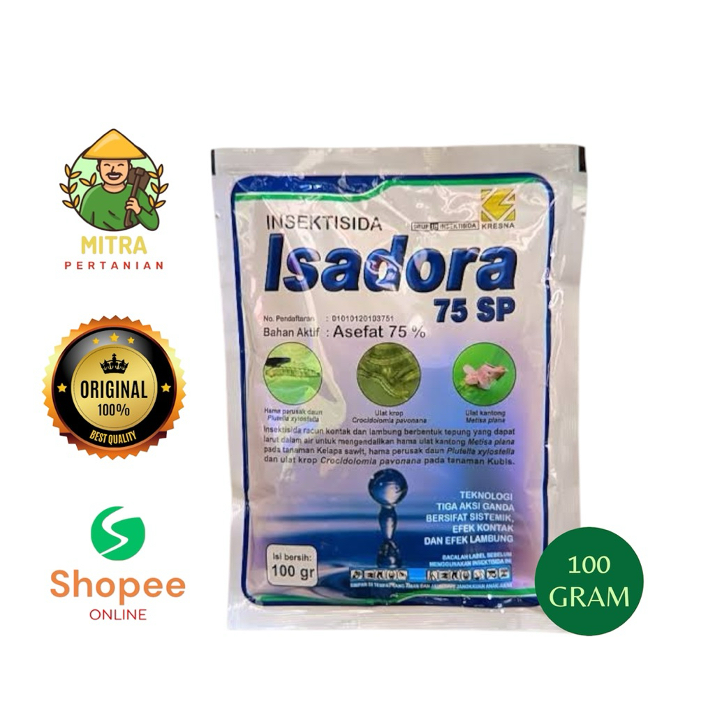 Isektisida Isadora 75 sp 100 gram Hama Ulat Lalat Buah walang sangit