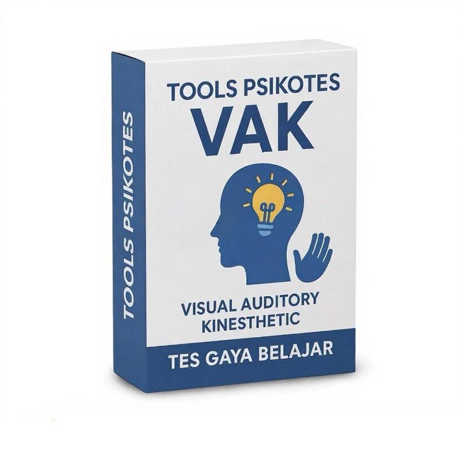 TOOLS PSIKOTES VAK Alat Tes Psikologi Visual Auditory Kinesthetic - Pengukur Gaya Belajar